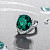  Ring with indicolite tourmaline and diamonds