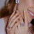 Ring with morganite and diamonds