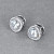 Stud earrings with South Sea keshi pearls and diamonds