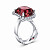 Ring with rubellite tourmaline and diamonds