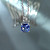 Pendant with sapphire and diamond