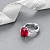 Ring with Mahenge spinel and diamonds