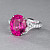 Ring with rubellite tourmaline and diamonds