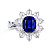 Ring with tanzanite and rose cut diamonds