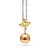 Pendant with South Sea pearl, sapphires and diamonds