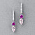 Earrings with pink sapphires, morganites, and diamonds