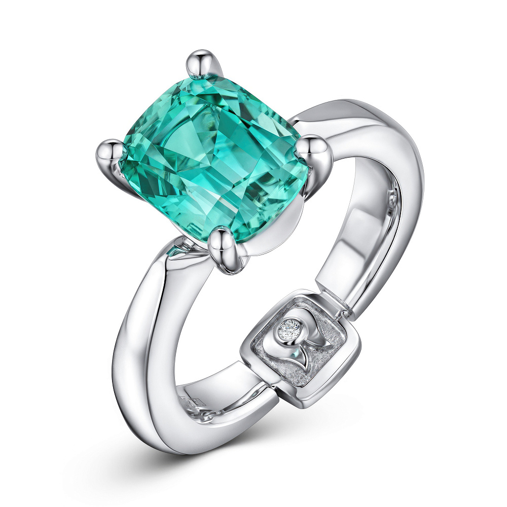 Ring with Lagoon tourmaline картинка 2