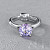 Ring with lavender tanzanite
