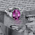 Ring with spinel and diamonds