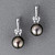 Earrings with Tahitian pearls and diamonds