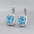 Earrings with Santa Maria aquamarines and diamonds