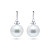 Earrings with South Sea pearls and diamonds