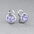 Earrings with lavender tanzanites