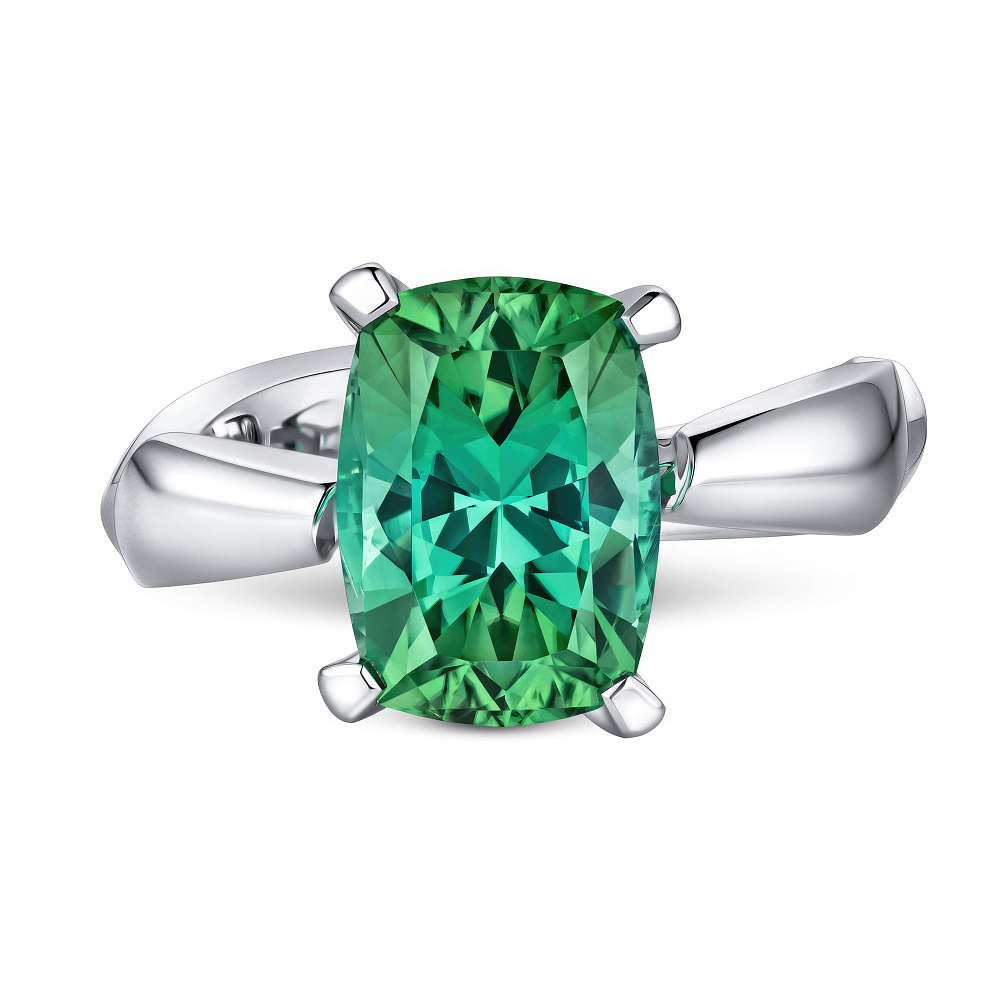 Ring with green tourmaline картинка 1