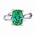 Ring with green tourmaline