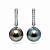 Earrings with Tahitian pearls and diamonds