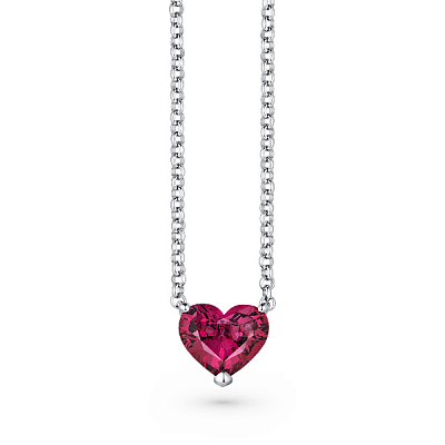 Pendant with spinel and diamond