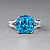 Ring with Cambodian zircon and diamonds