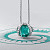 Pendant with Lagoon tourmaline and diamonds