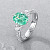 Ring with paraiba tourmaline and diamonds