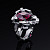 Ring with rhodolite garnet and diamonds