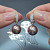 Earrings with freshwater pearls and diamonds