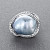 Ring with South Sea baroque pearl and diamonds