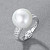 Ring with South Sea pearl and diamonds