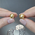 Earrings with golden South Sea pearls