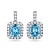 Earrings with Santa Maria aquamarines and diamonds