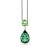 Pendant with green tourmalines