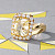 Ring with yellow sapphire and diamonds