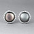 Earrings with Tahitian keshi pearls and diamonds
