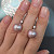 Earrings with freshwater pearls and diamonds
