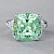 Ring with green tourmaline and diamonds