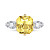 Ring with sapphire and diamonds