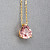Pendant with orangy pink tourmaline and diamond