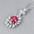 Pendant with spinel and diamonds