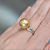 Earrings with golden South Sea pearls and diamonds