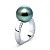 Ring with Tahitian pearl and diamonds