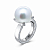 Ring with South Sea pearl and diamonds