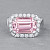 Ring with morganite and diamonds