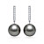 Earrings with Tahitian pearls and diamonds