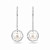 Earrings with South Sea pearls and diamonds