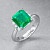 Ring with emerald and diamonds