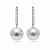 Earrings with South Sea pearls and diamonds