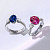 Ring with Mahenge spinel and diamonds