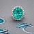 Ring with paraiba tourmaline and diamonds