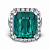 Ring with indicolite tourmaline and diamonds