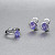 Earrings with lavender tanzanites